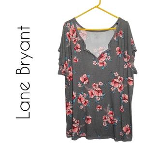 Lane Bryant floral knit top NEW plus size 22/24